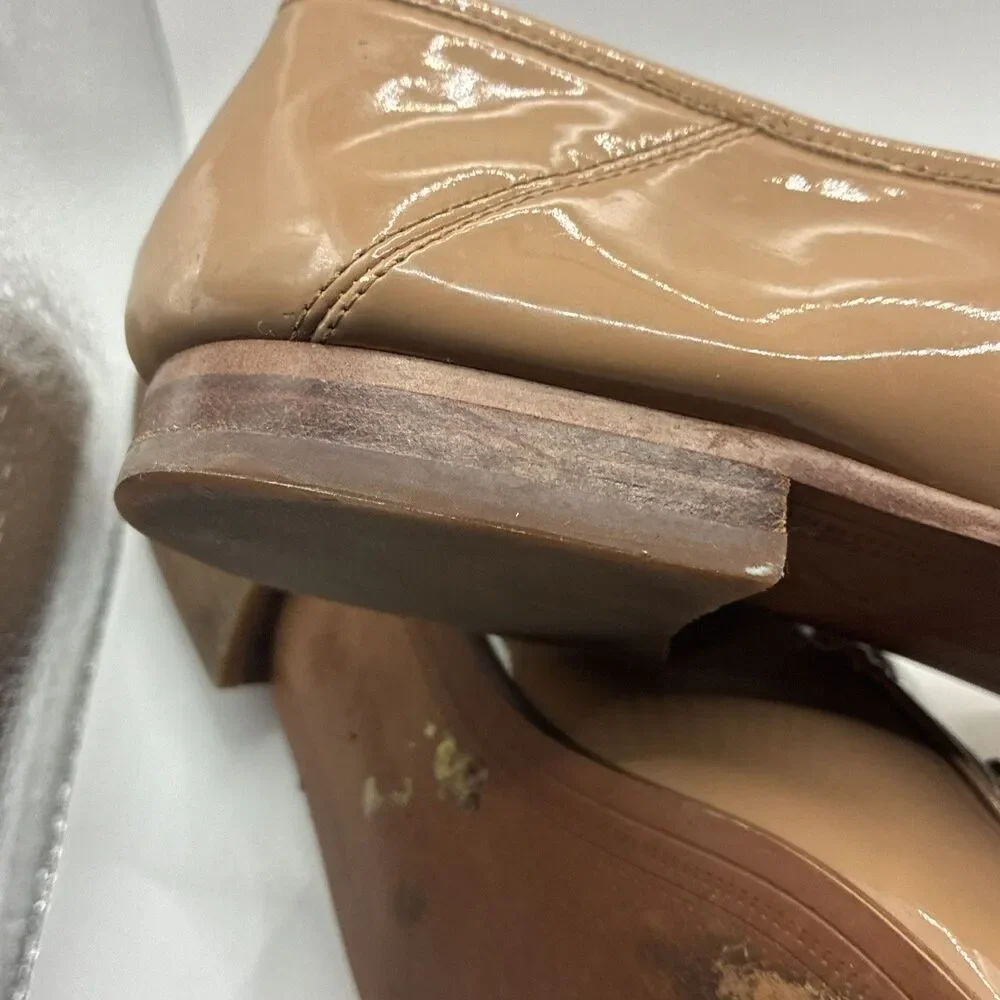 Sam Edelman Women’s Lior Loafers Tan Rosa Blush Patent Leather Size 9